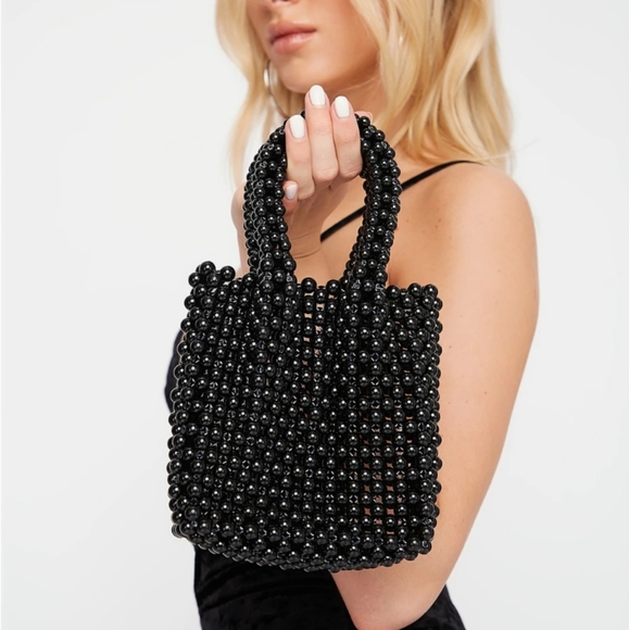 Handbags - NWT beaded structured bag / handbag